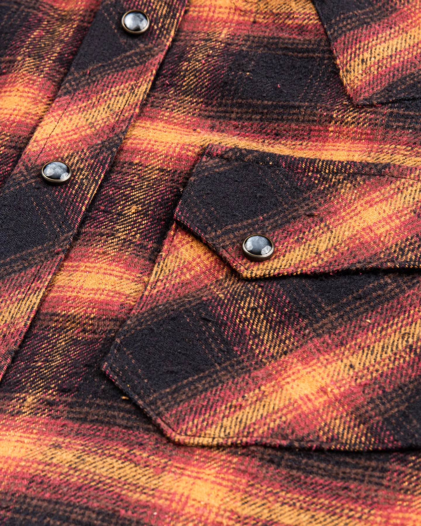 Indigofera Dawson Shirt Japanese Selvage Flannel Black / Brown / Burgundy / Beige