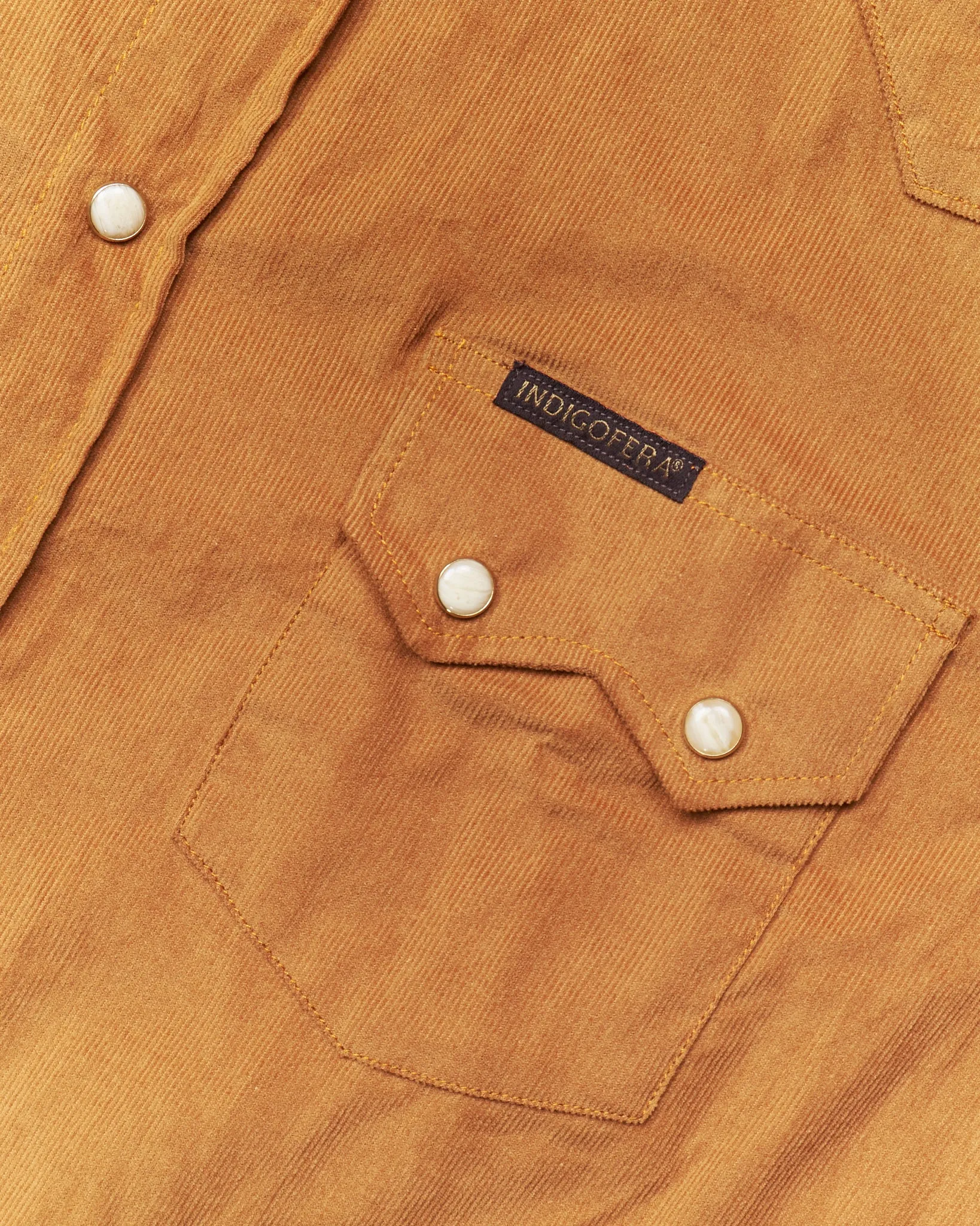 Indigofera Dollard Corduroy Shirt Beige