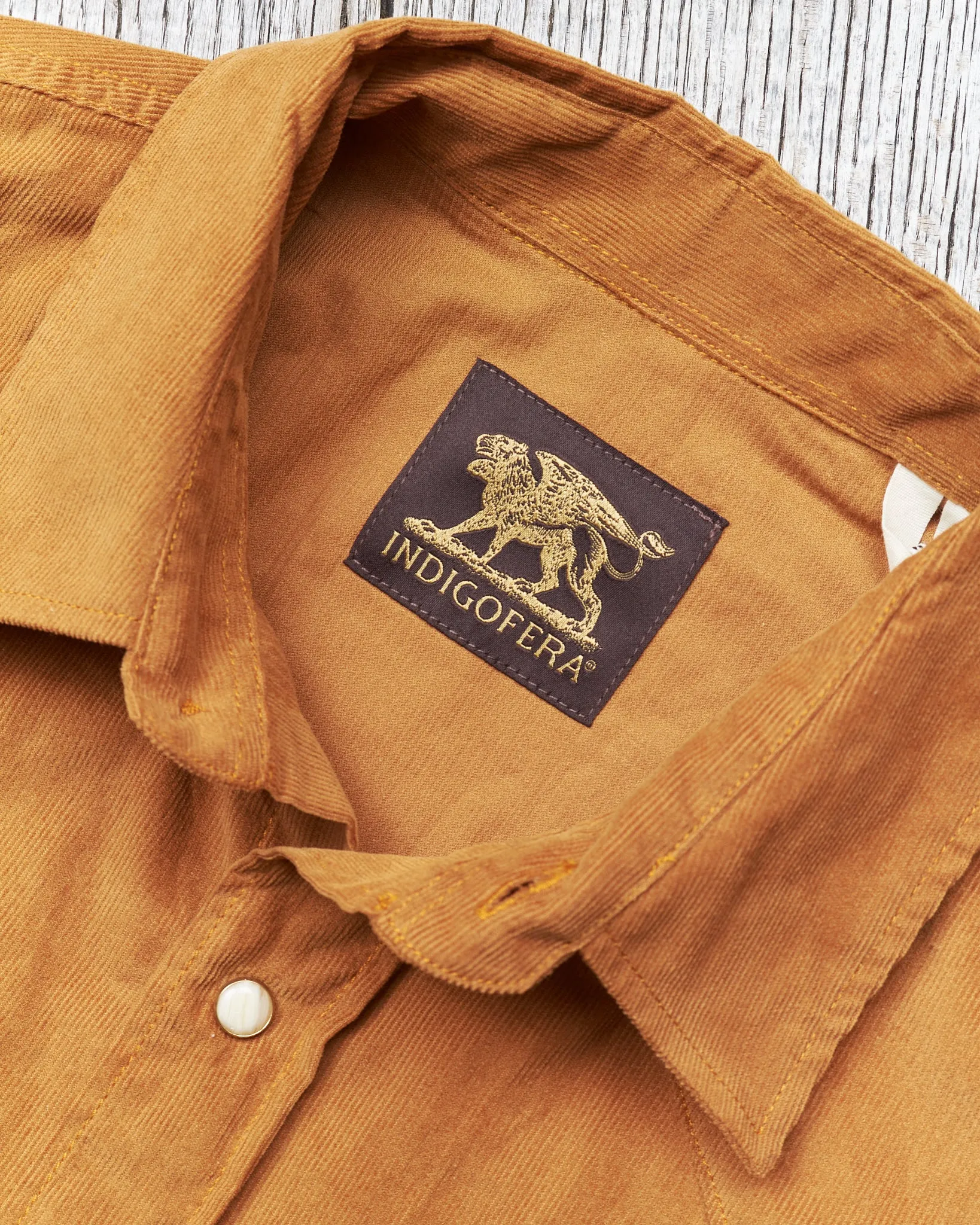 Indigofera Dollard Corduroy Shirt Beige