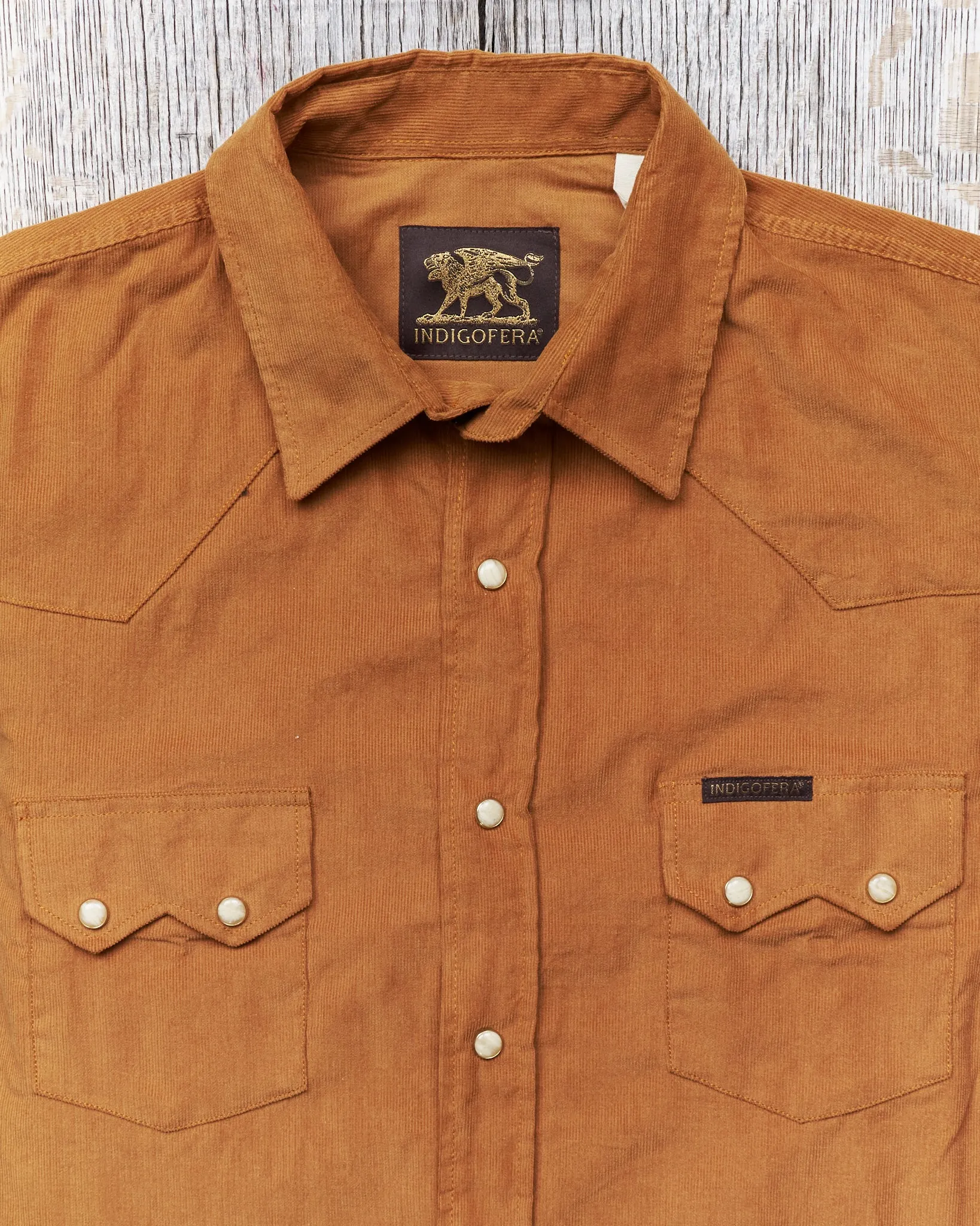 Indigofera Dollard Corduroy Shirt Beige