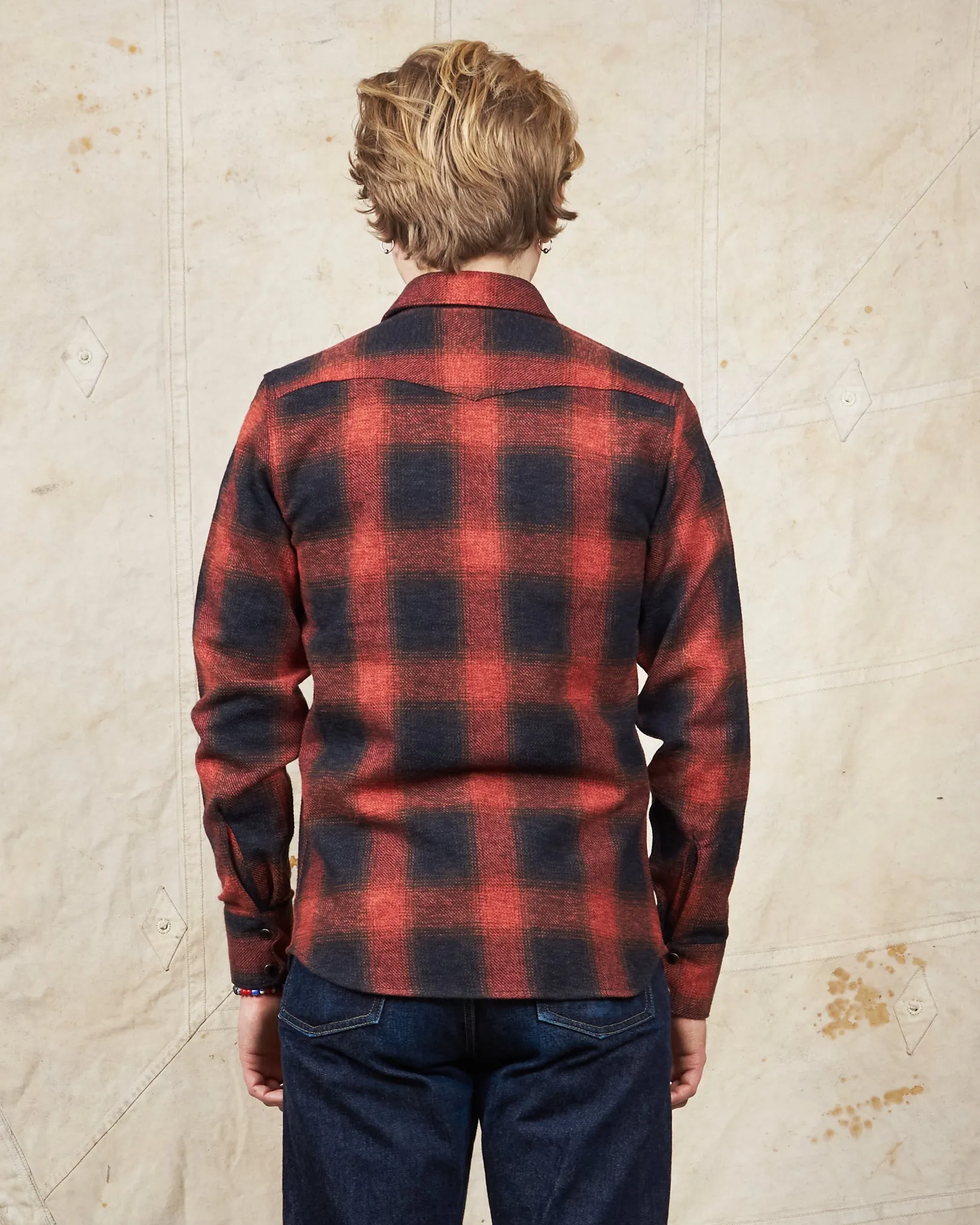 Indigofera Dollard Shirt Black / Red Shadow Plaid