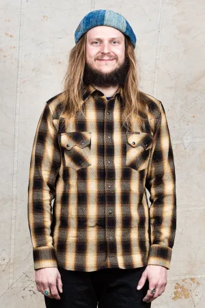 Indigofera Dollard Shirt Heavy Check Black / Gold