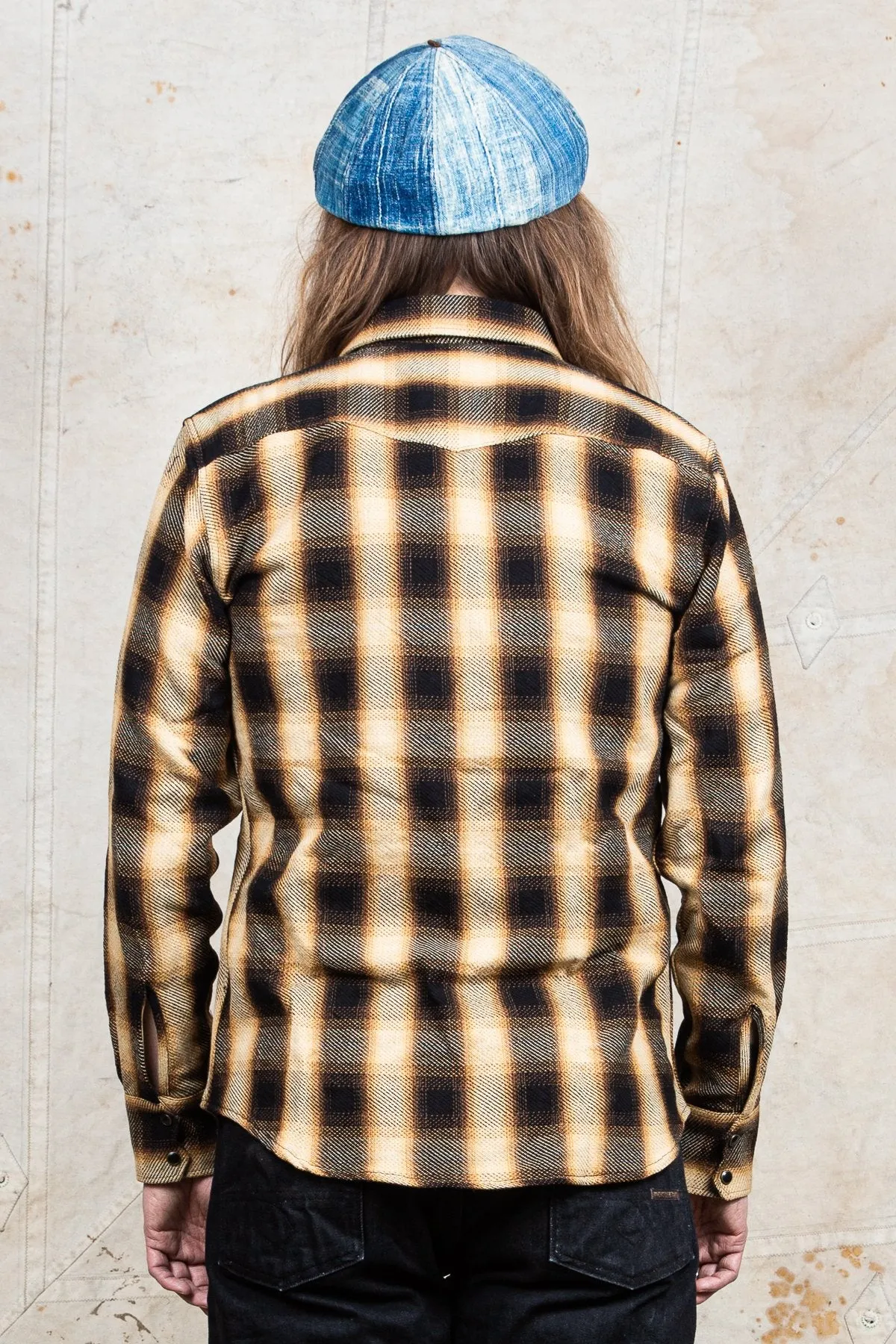 Indigofera Dollard Shirt Heavy Check Black / Gold