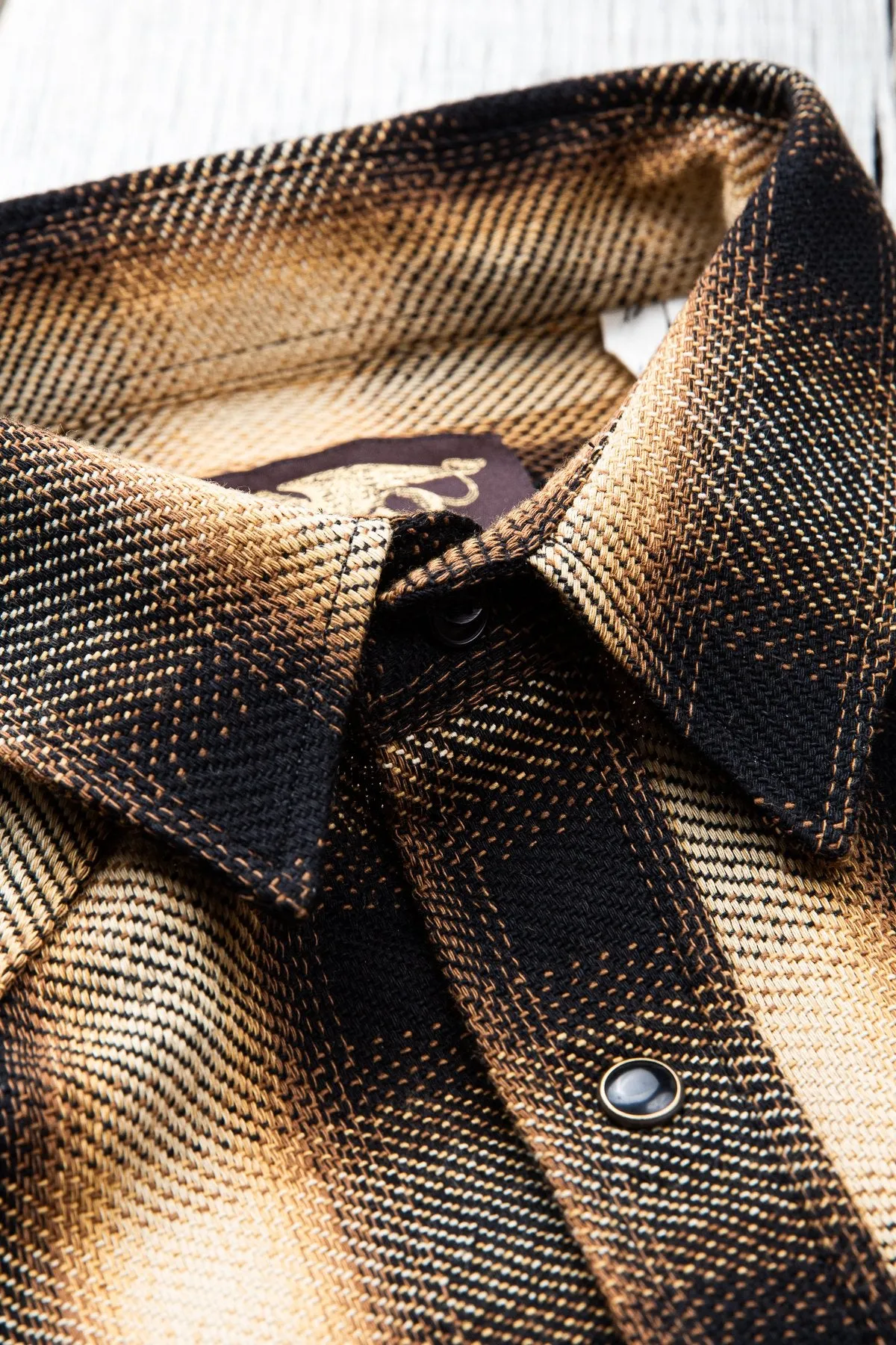 Indigofera Dollard Shirt Heavy Check Black / Gold