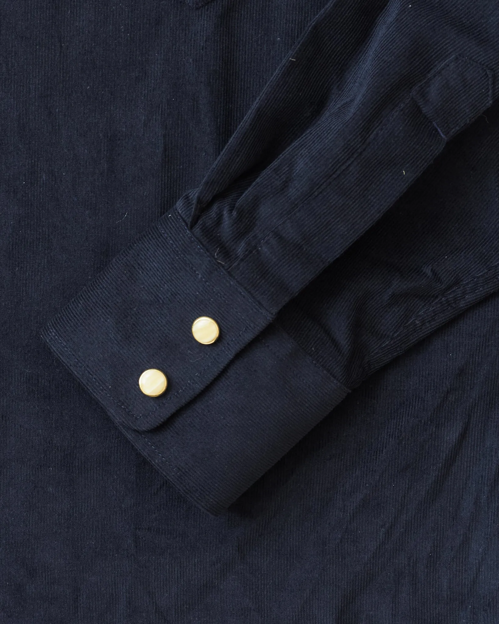 Indigofera Sideras Corduroy Shirt Navy