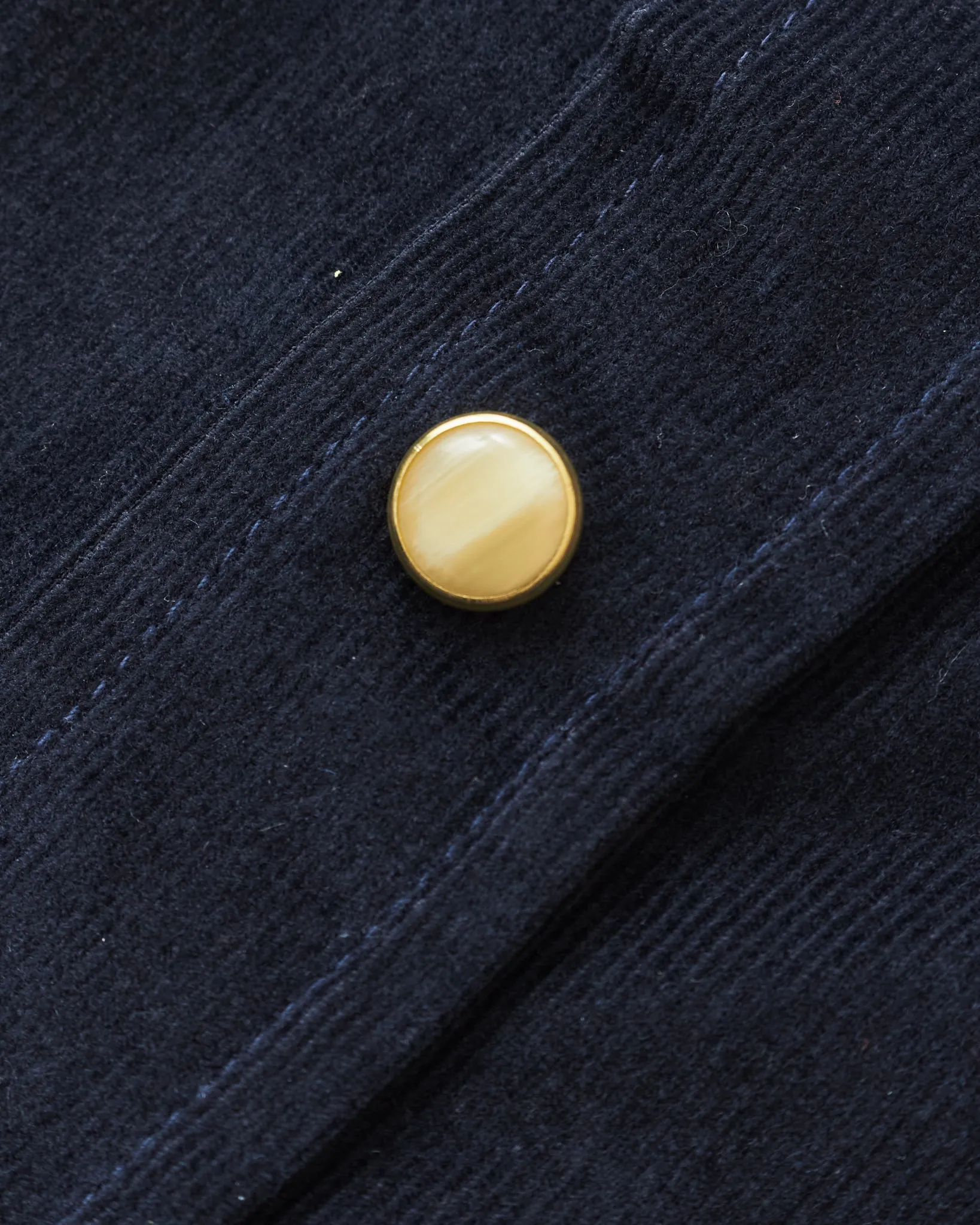 Indigofera Sideras Corduroy Shirt Navy