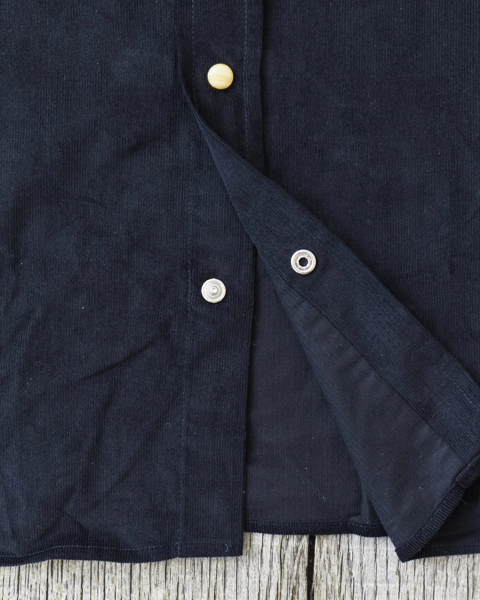Indigofera Sideras Corduroy Shirt Navy