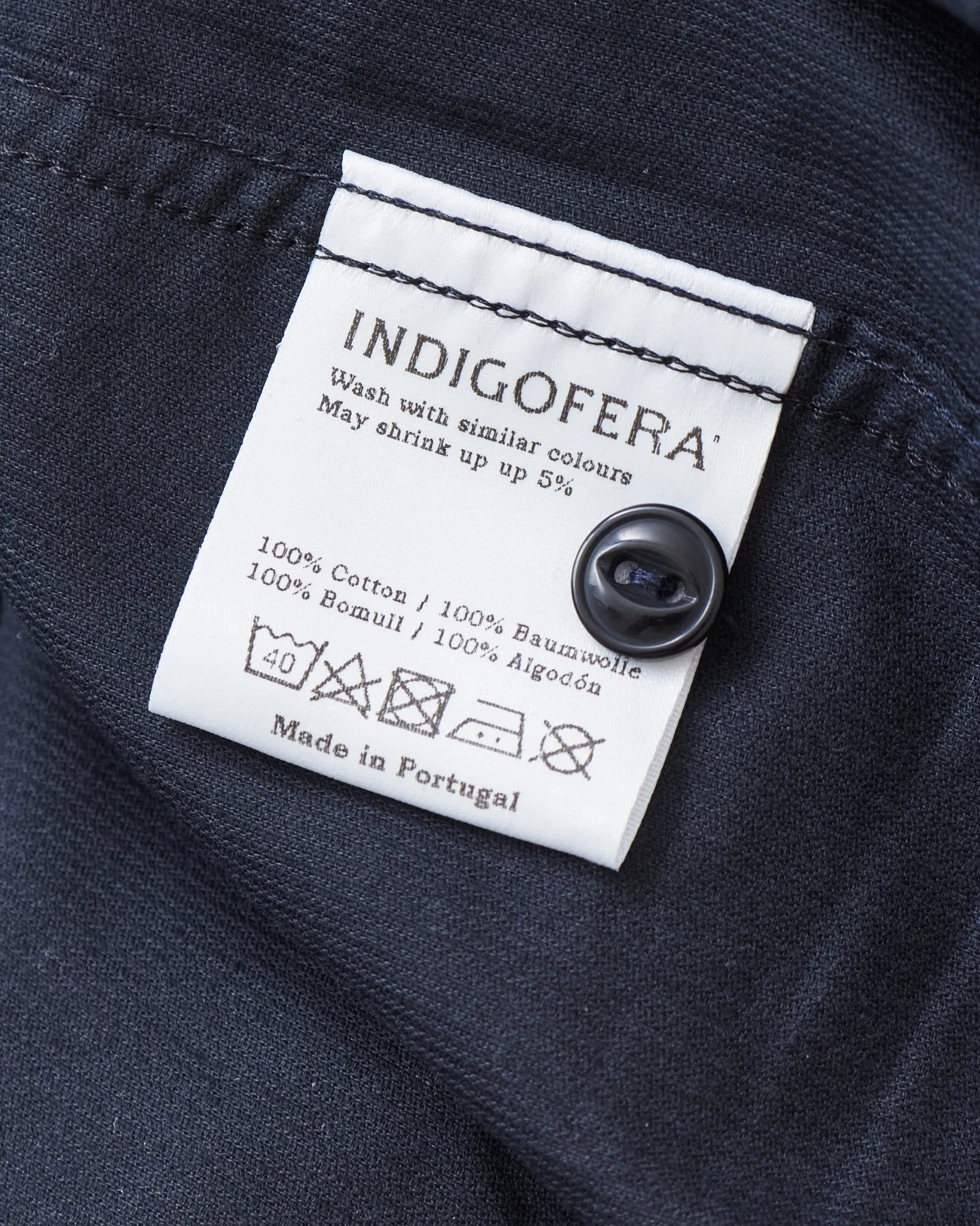 Indigofera Sideras Corduroy Shirt Navy