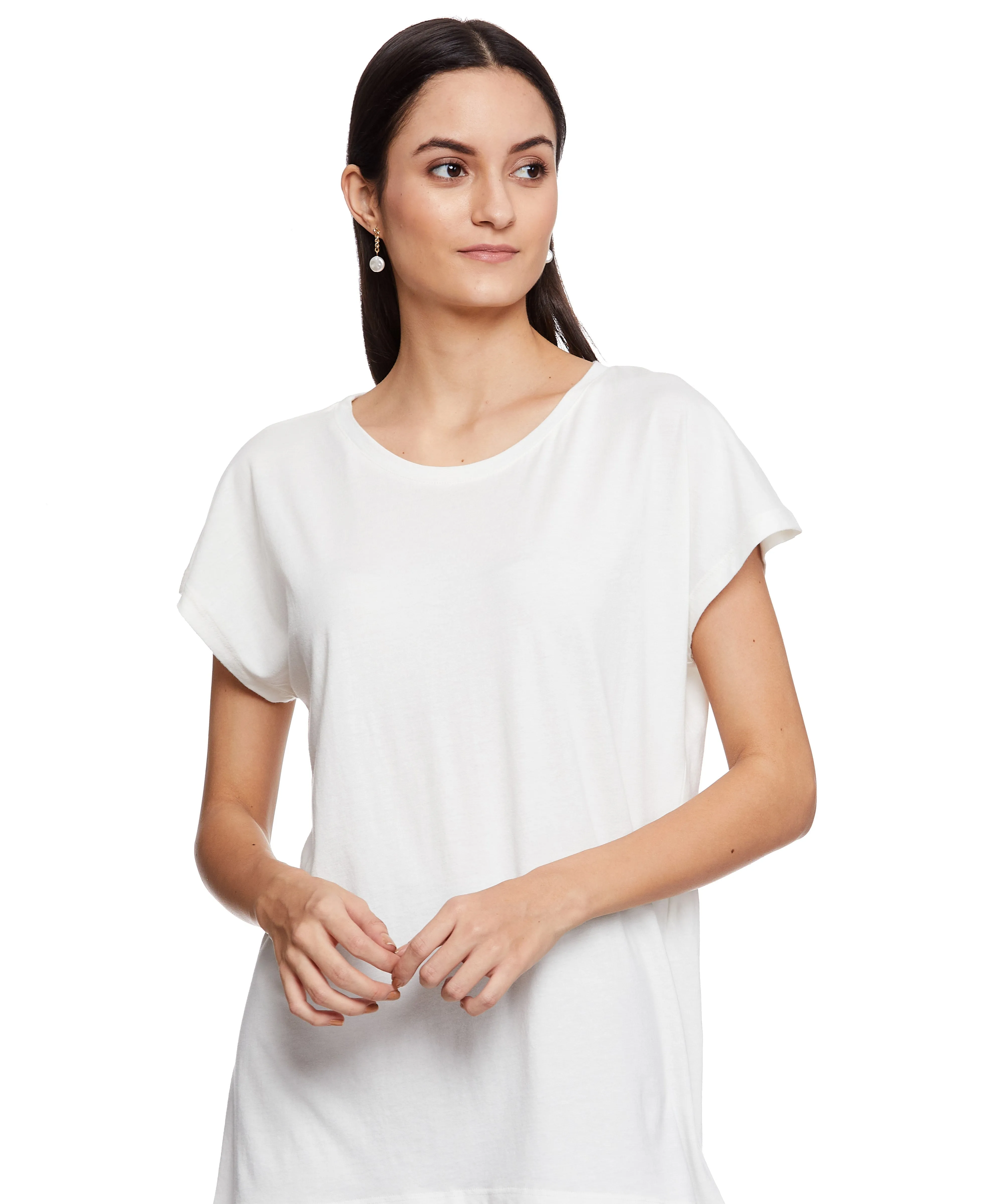 INGRID HALF SLEEVE TEE WITH FREE IN YOU PULL ON TROUSER