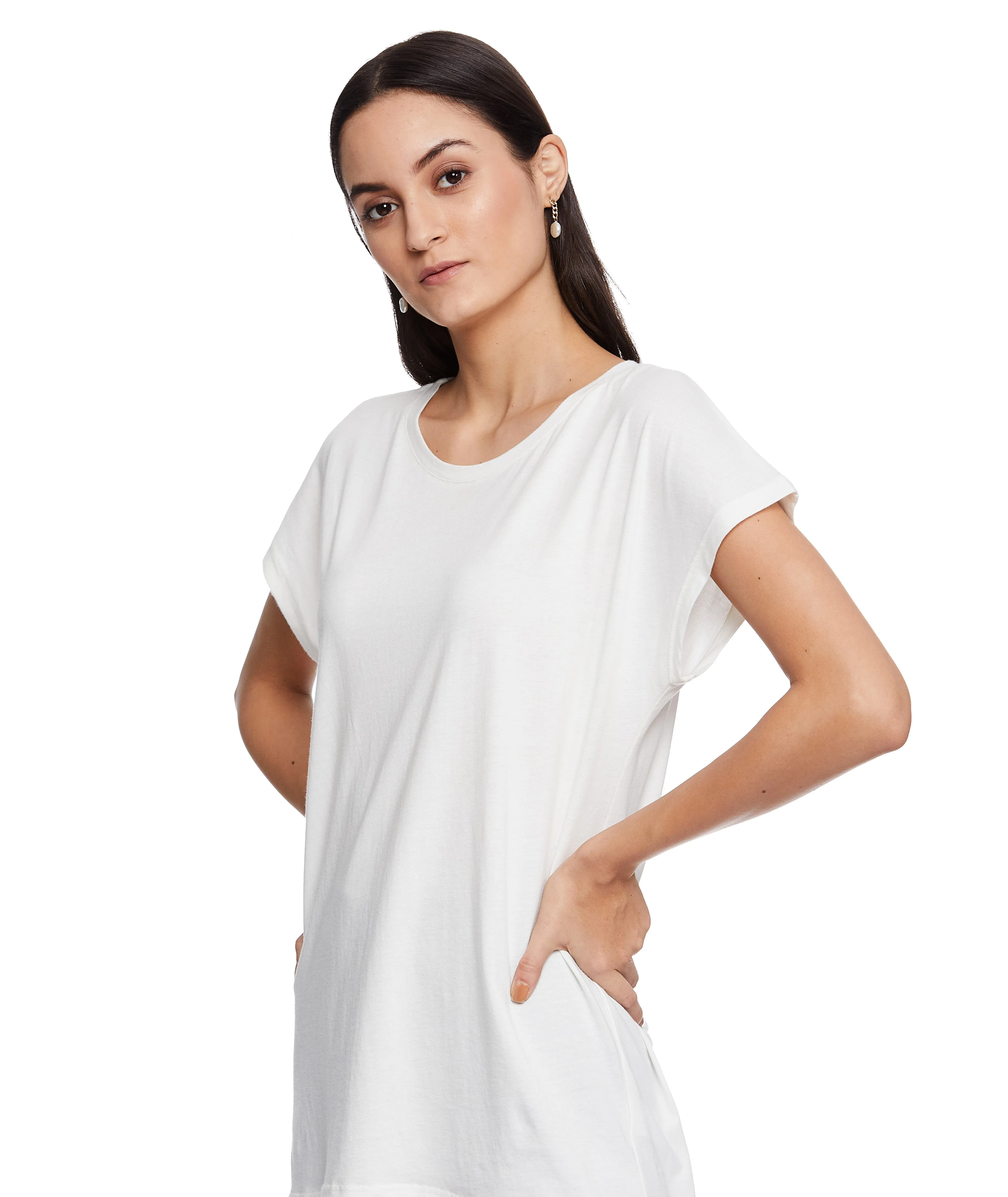 INGRID HALF SLEEVE TEE WITH FREE IN YOU PULL ON TROUSER