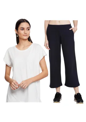 INGRID HALF SLEEVE TEE WITH FREE IN YOU PULL ON TROUSER