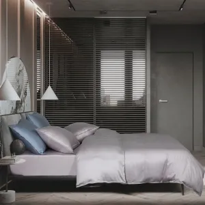 Intero Lumier ENIZ 2.0 100% Pure Tencel Solid 1100TC Bed Set – Lilac