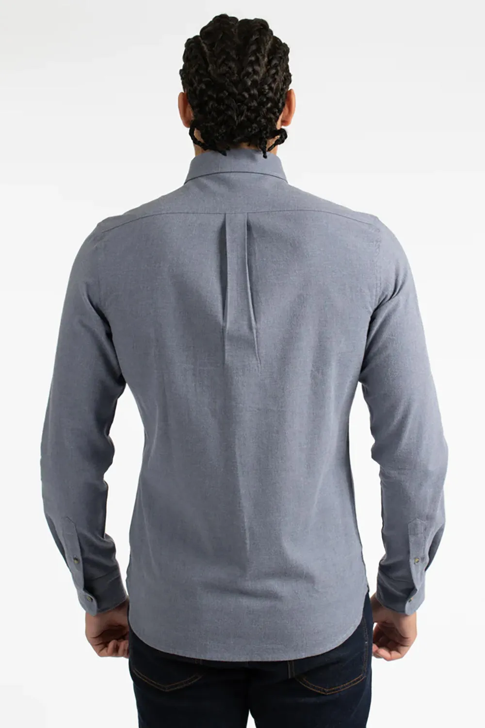 JAMES HARPER FLANNEL COTTON MARLE L/S SHIRT JHS494