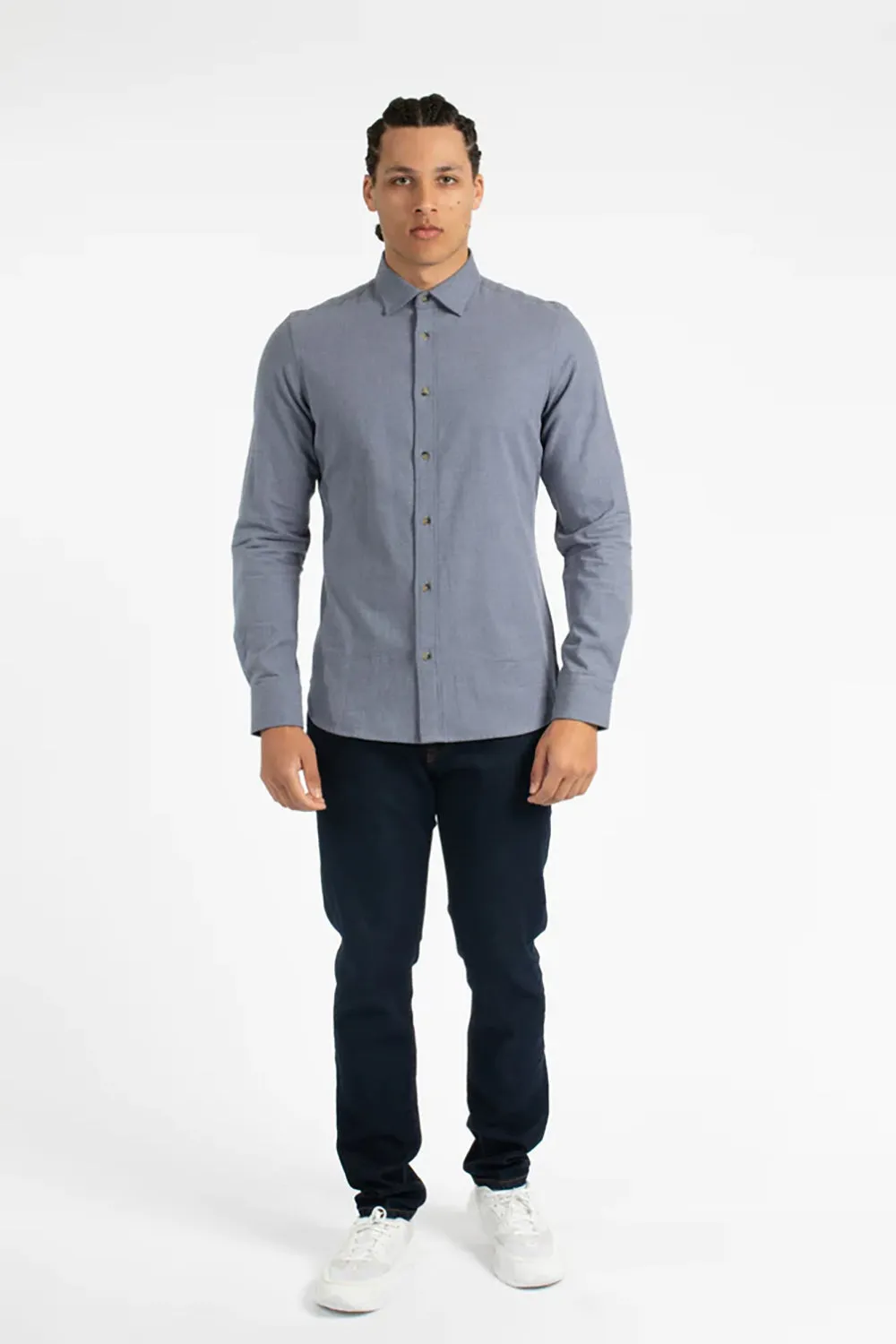 JAMES HARPER FLANNEL COTTON MARLE L/S SHIRT JHS494