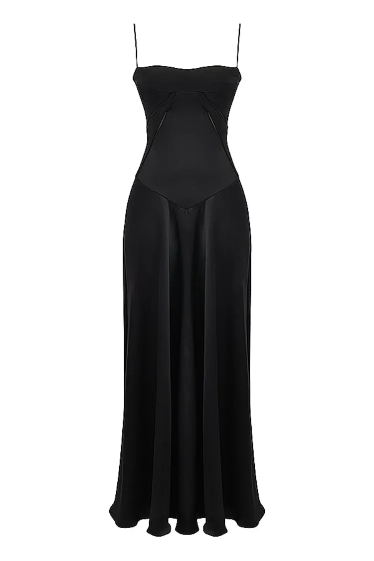 JazzHer 'Anabella' Black Lace Maxi Dress