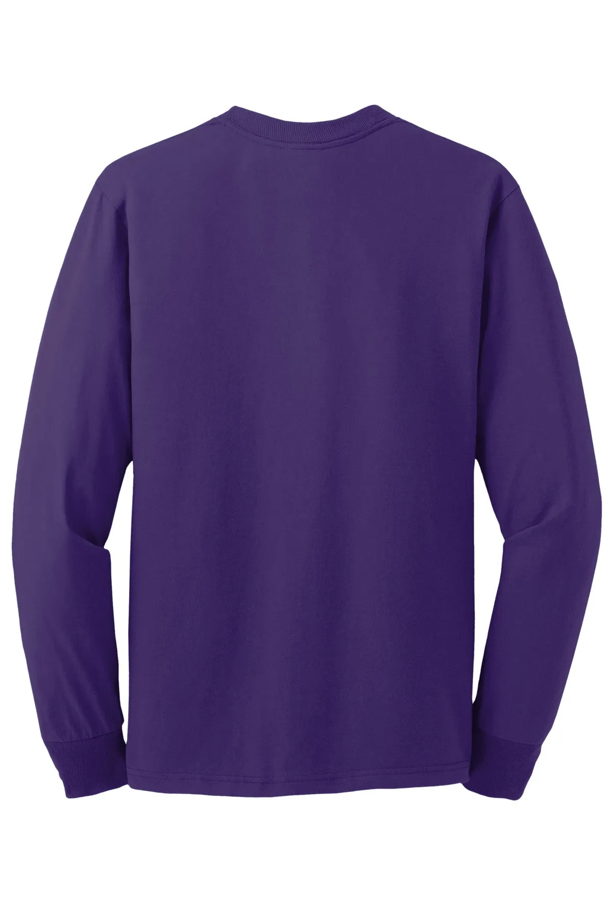 Jerzees Dri-Power 50/50 Cotton/Poly Long Sleeve T-Shirt.  29LS Deep Purple