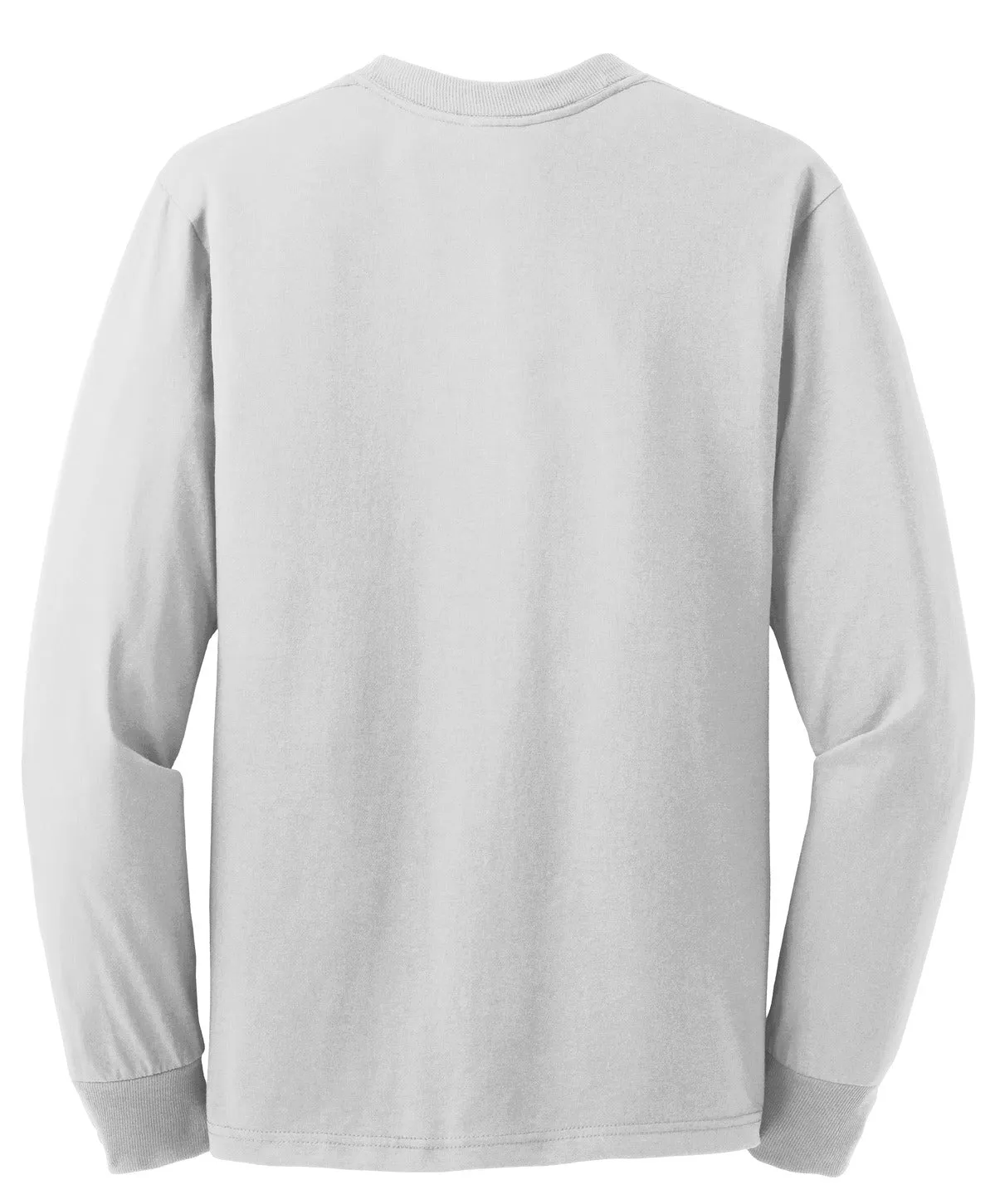 Jerzees Dri-Power 50/50 Cotton/Poly Long Sleeve T-Shirt.  29LS White