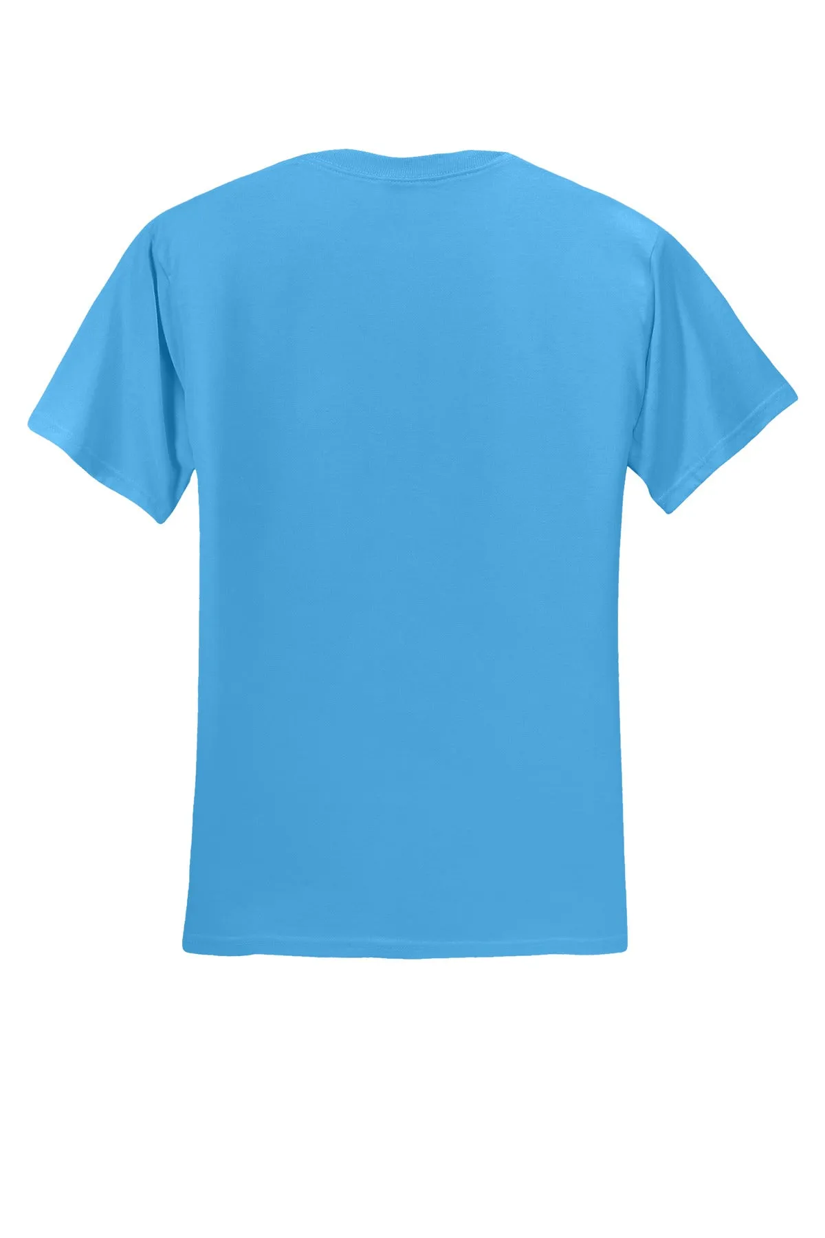 Jerzees  Dri-Power 50/50 Cotton/Poly T-Shirt.  29M Aquatic Blue