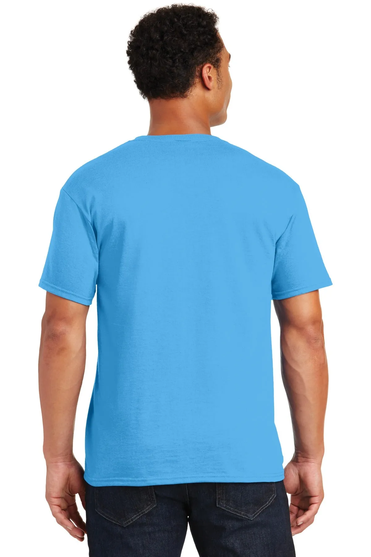 Jerzees  Dri-Power 50/50 Cotton/Poly T-Shirt.  29M Aquatic Blue