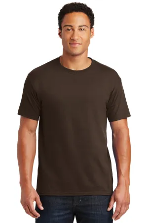 Jerzees  Dri-Power 50/50 Cotton/Poly T-Shirt.  29M Chocolate