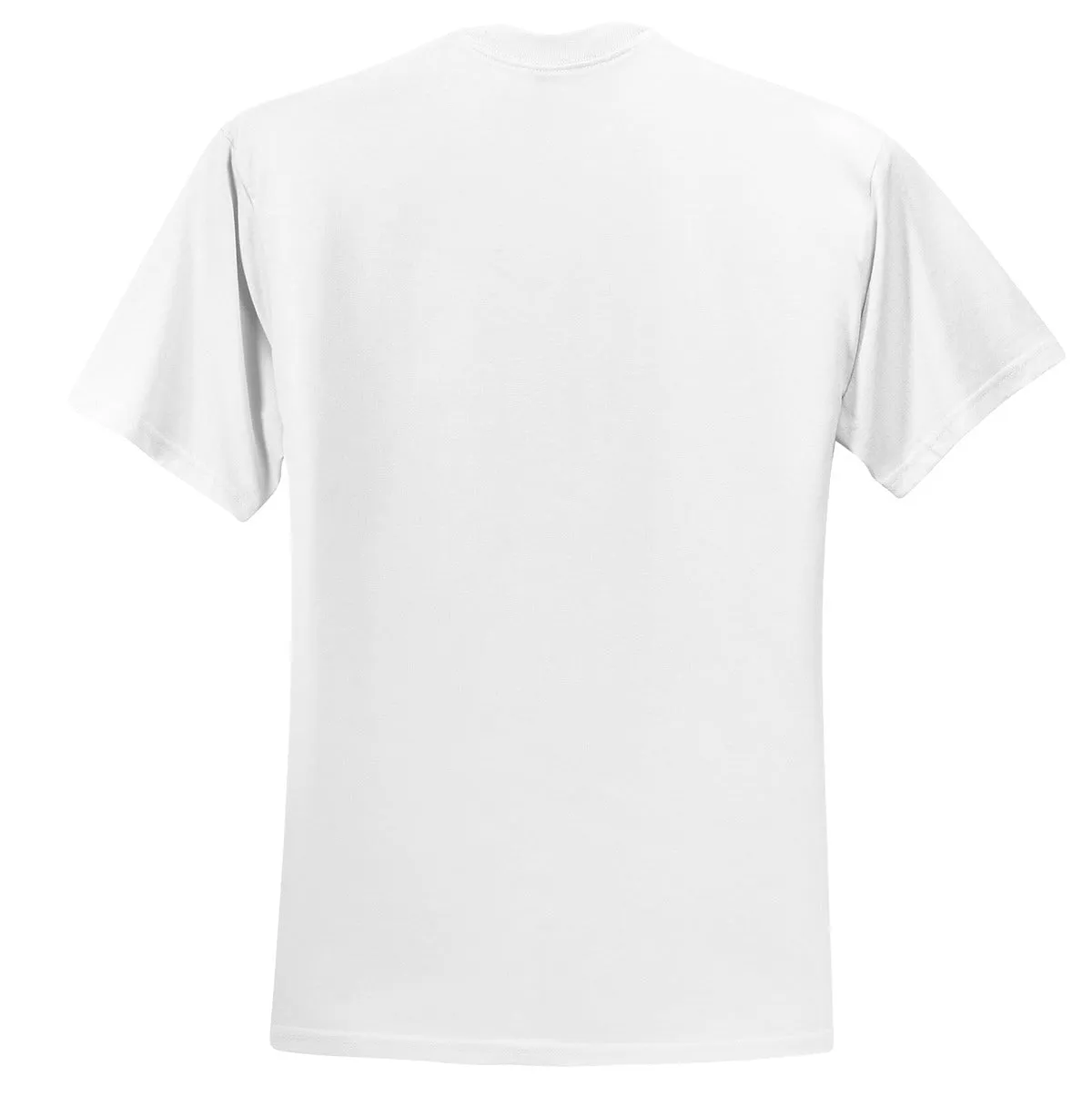 Jerzees  Dri-Power 50/50 Cotton/Poly T-Shirt.  29M White