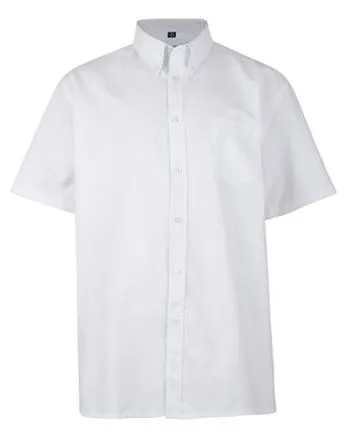 KAM Mens King Size Oxford Weave Short Sleeved Shirt (663)