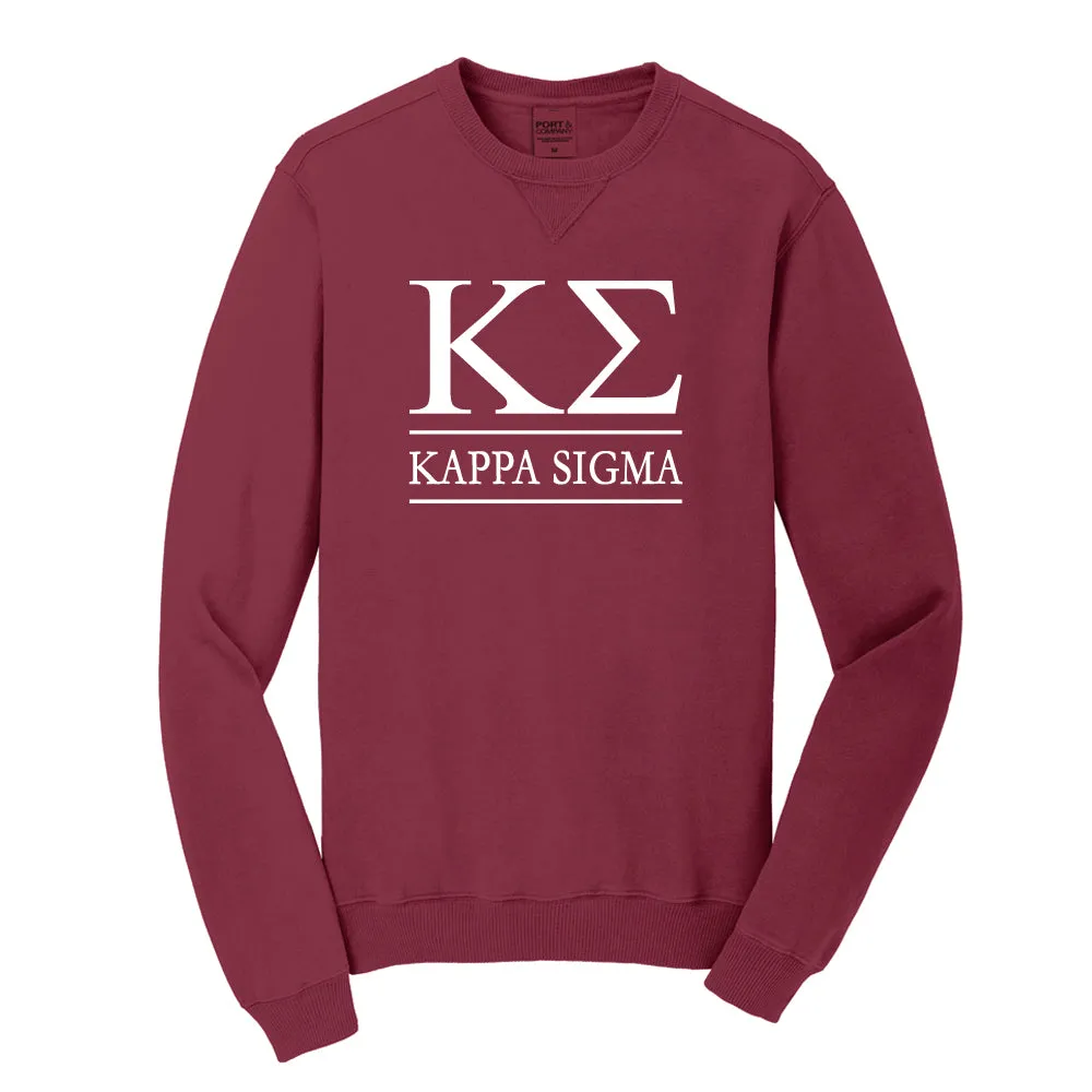 Kappa Sigma Beach Washed Crewneck Sweatshirt