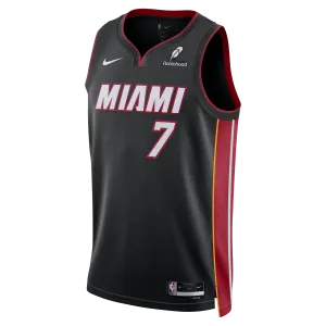 Kel'el Ware Nike Miami HEAT Icon Black Swingman Jersey