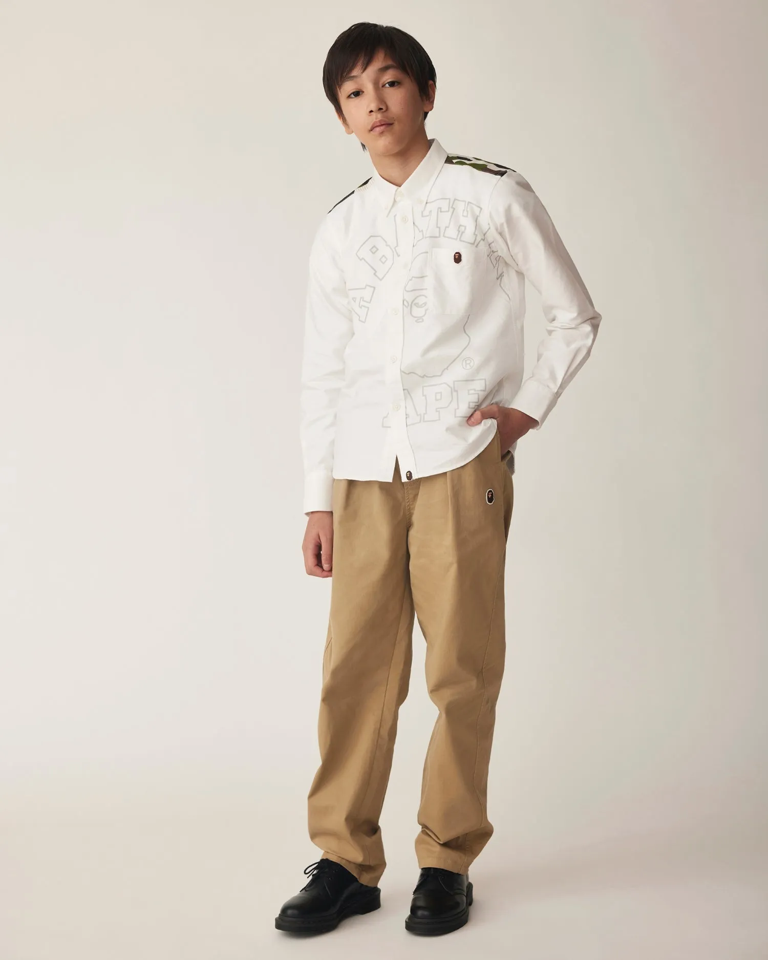 Kids 1st Camo Stripe Oxford Bd Shirt Jr