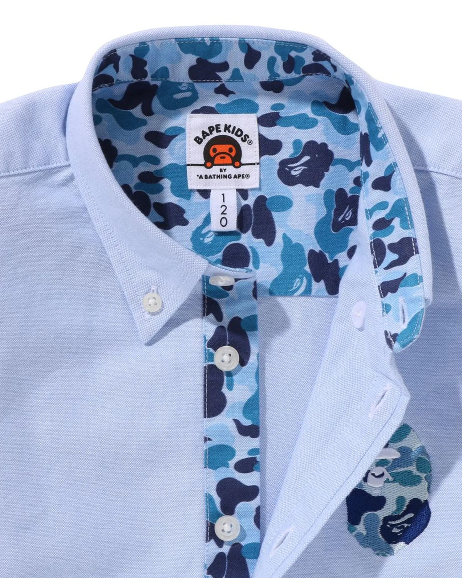 Kids Abc Camo Trimming Oxford Shirt