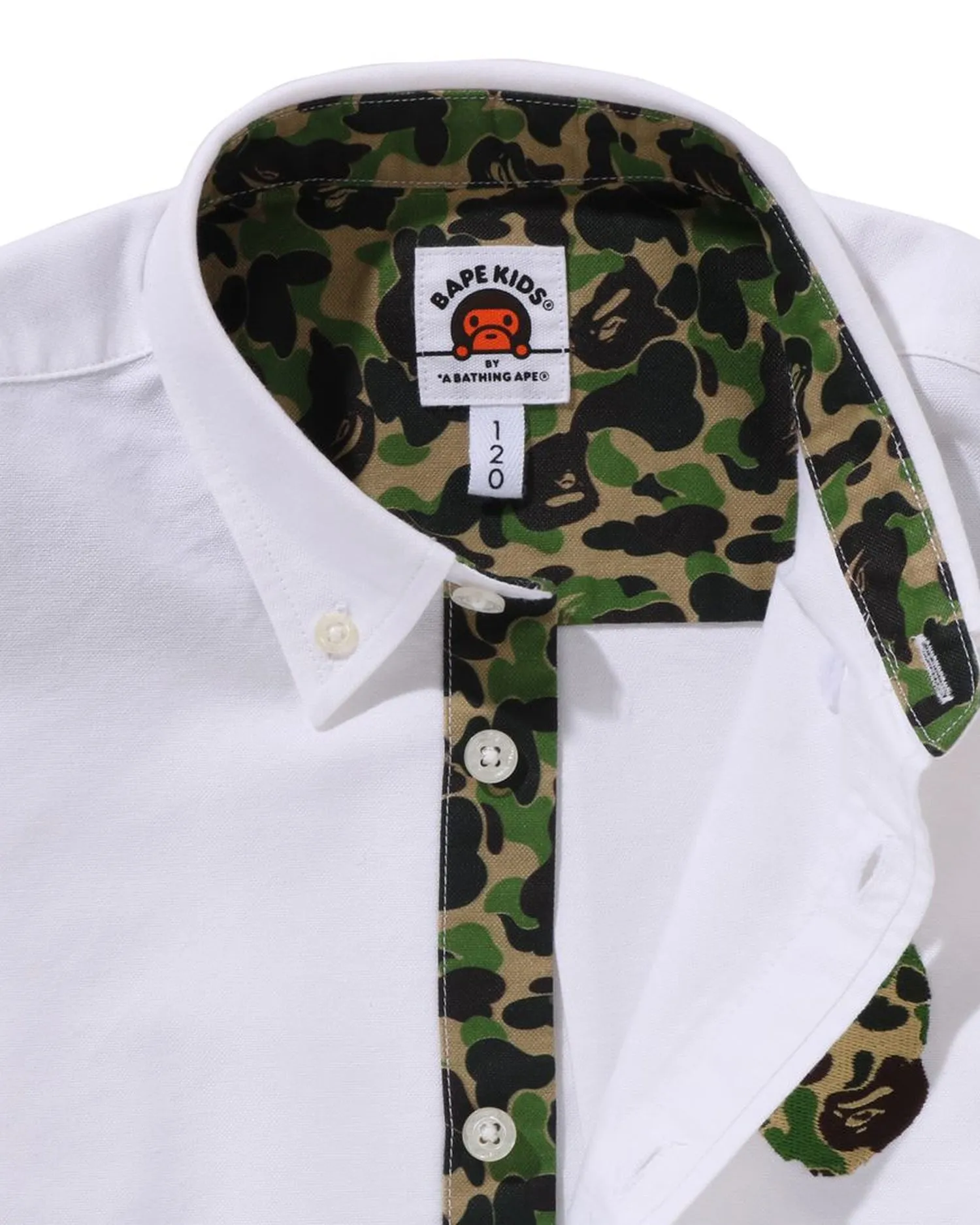 Kids Abc Camo Trimming Oxford Shirt