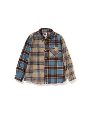 Kids Multi Check Flannel Shirt