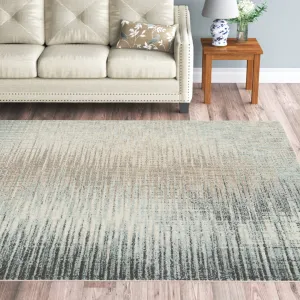 Kylan Abstract Teal/Gray/Beige Area Rug Steelside™ Rug Size: Rectangle 4" x 6"