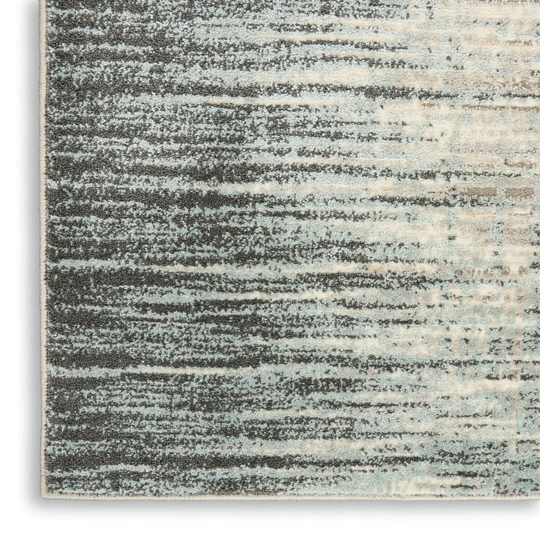 Kylan Abstract Teal/Gray/Beige Area Rug Steelside™ Rug Size: Rectangle 4" x 6"