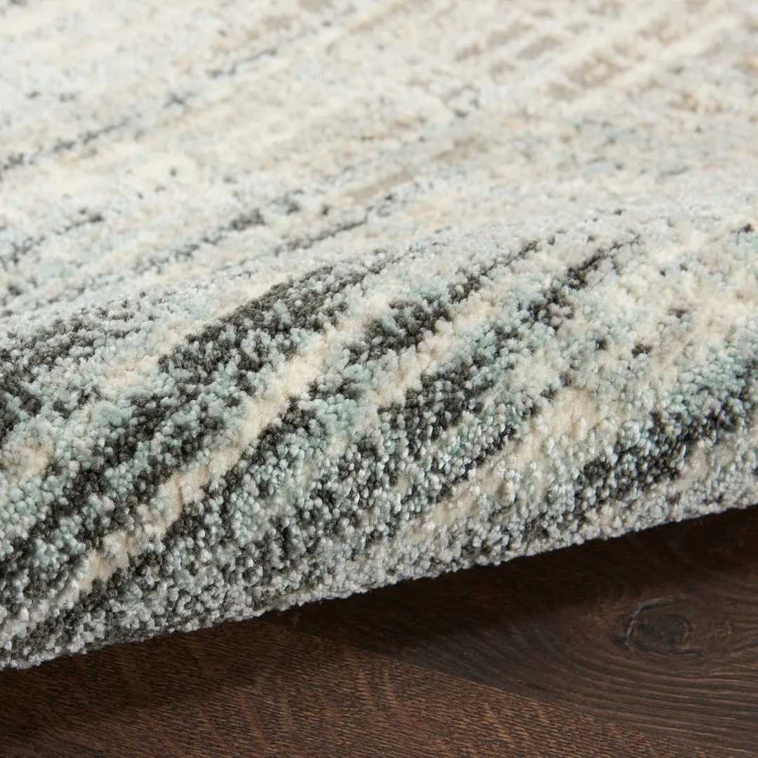 Kylan Abstract Teal/Gray/Beige Area Rug Steelside™ Rug Size: Rectangle 4" x 6"