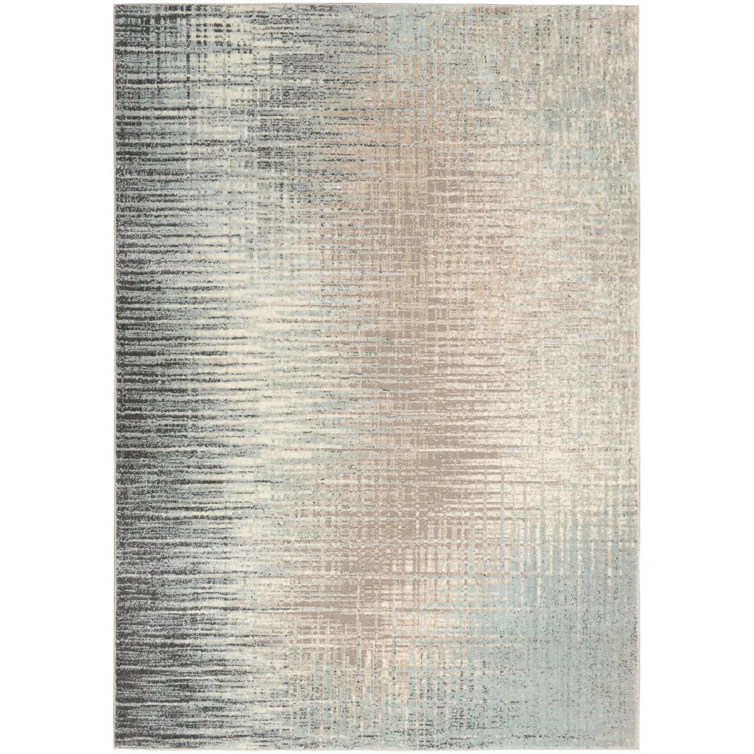 Kylan Abstract Teal/Gray/Beige Area Rug Steelside™ Rug Size: Rectangle 4" x 6"