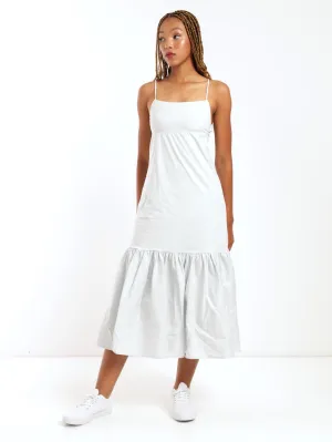 Ladies Cotton Voile Dress - Light Blue