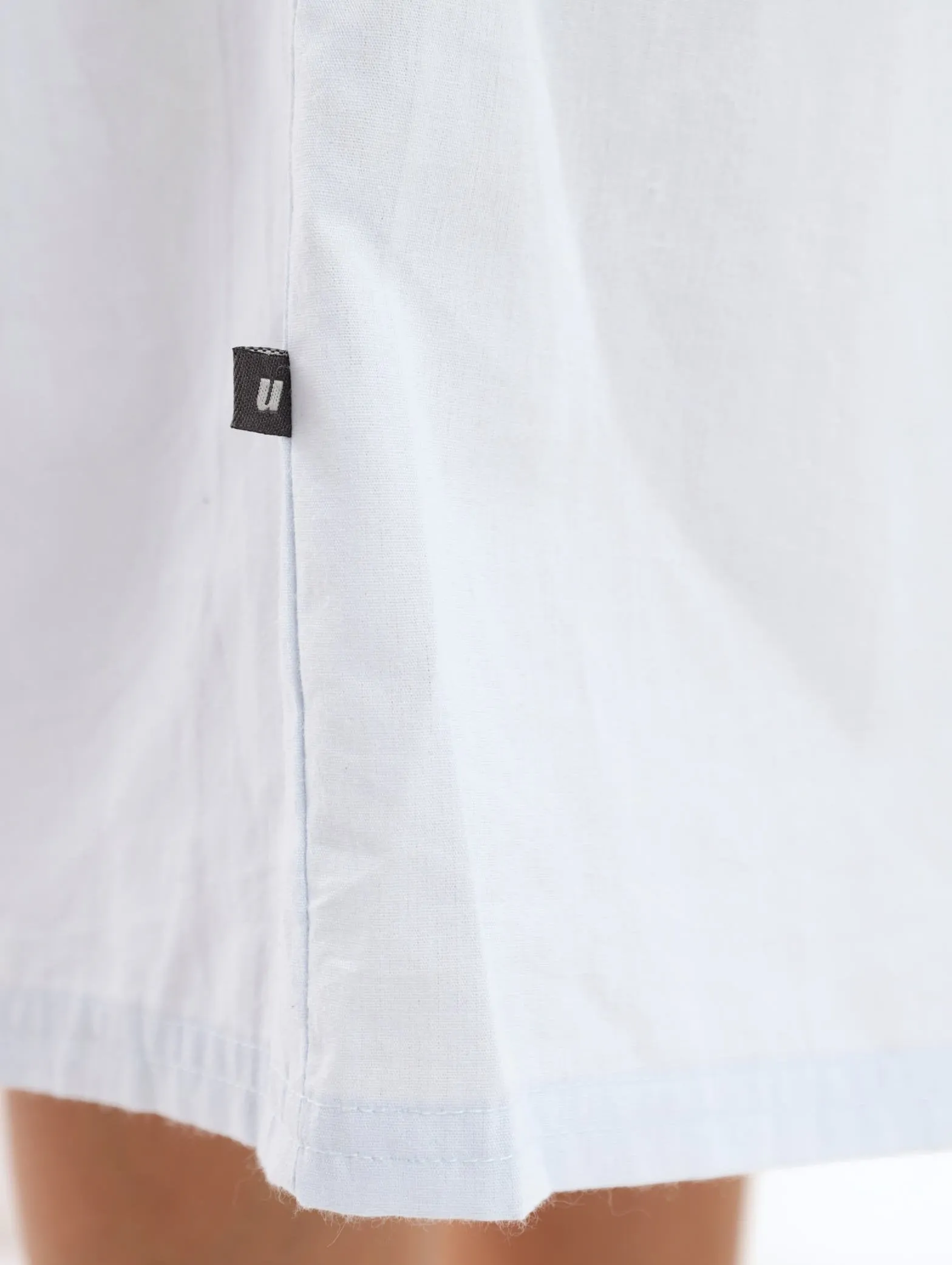 Ladies Poplin Sueded Summer Strappy Dress - Light Blue