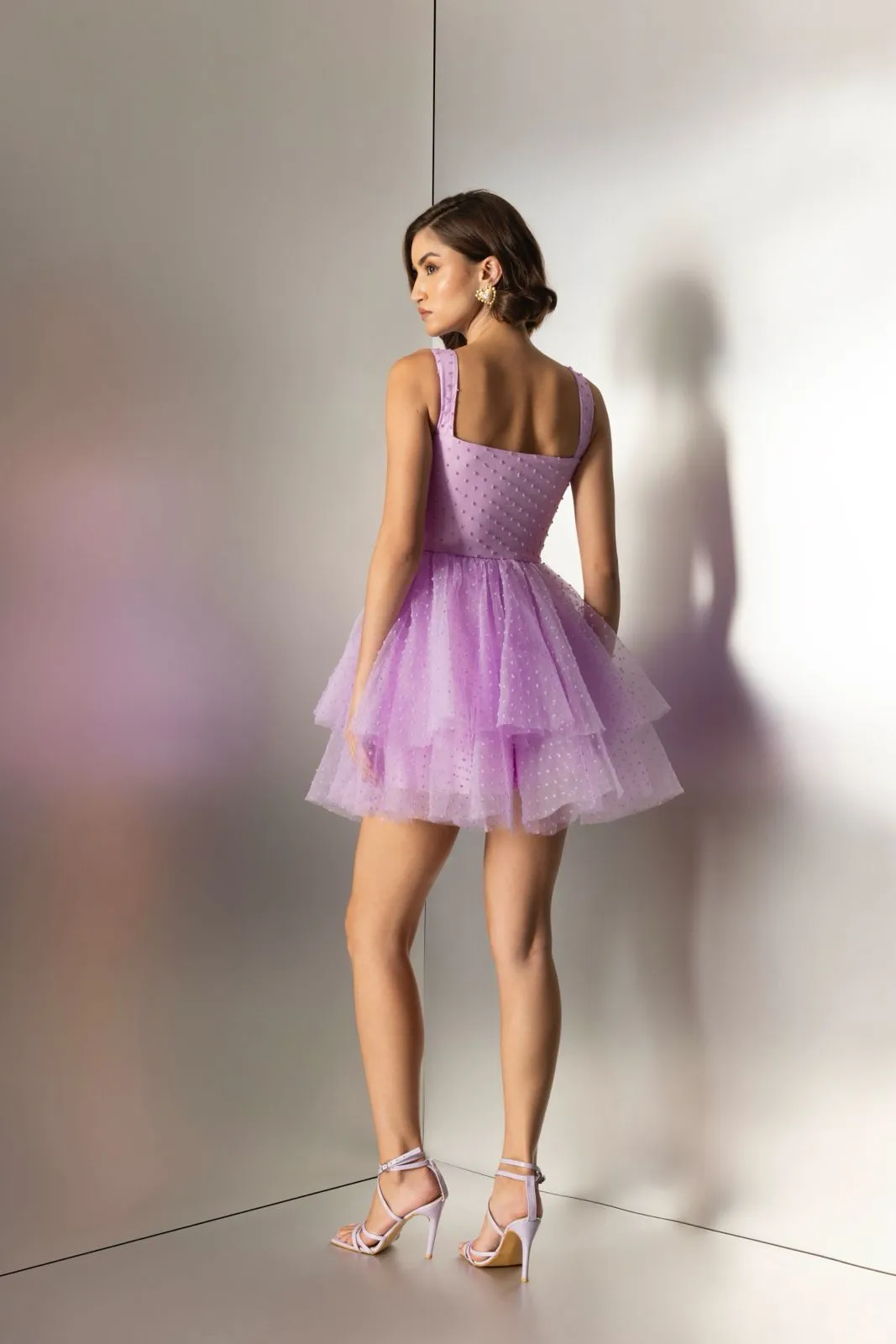 Lavender Lush - mini corset dress in lavender