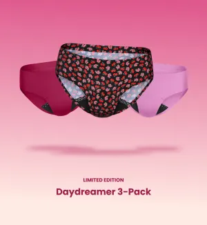 Leakproof UltraThin No-Show Underwear Bikini 3-Pack