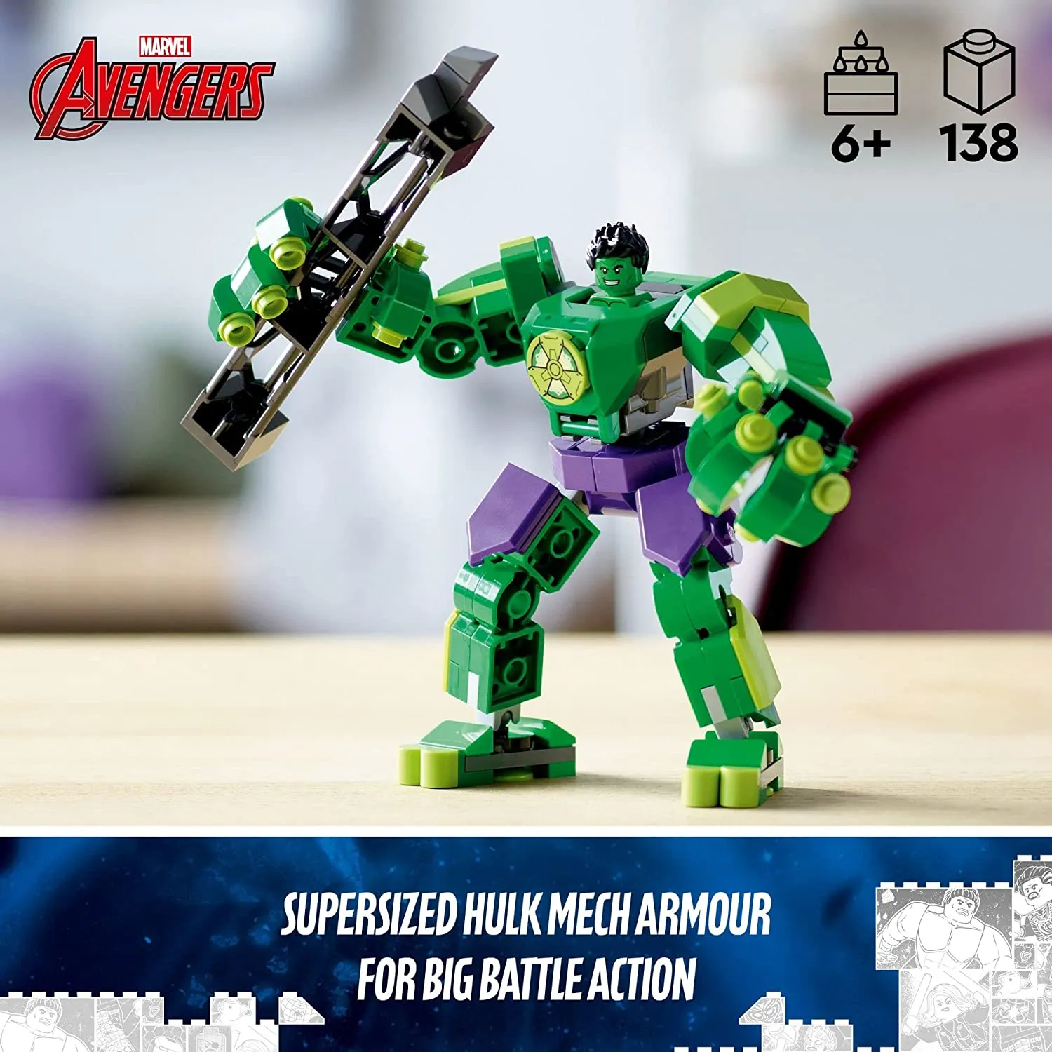Lego Marvel Super Heroes Hulk Mech Armor (76241)