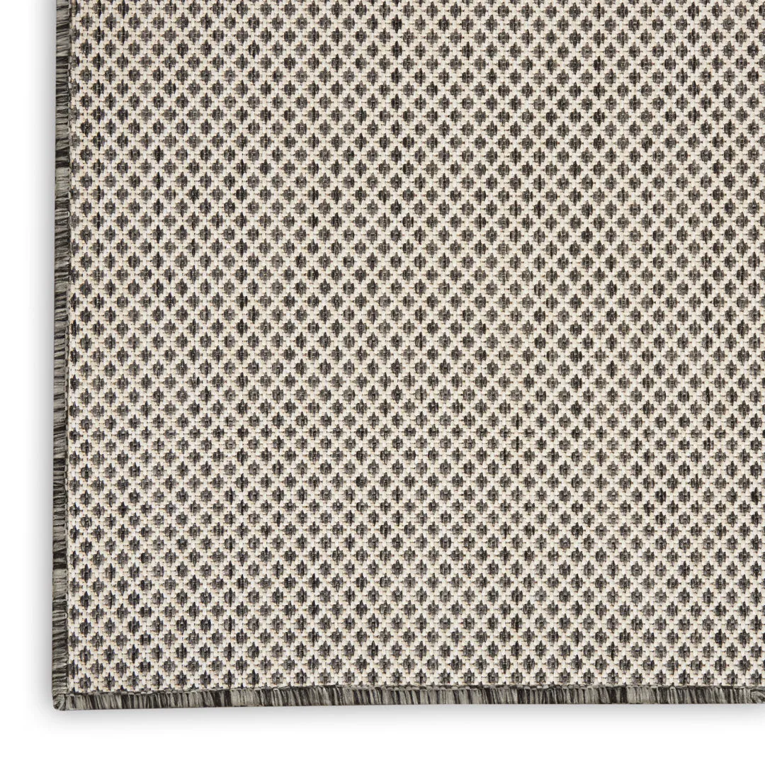 Leia Ivory/Charcoal Gray Indoor / Outdoor Area Rug Sand & Stable™ Rug Size: Runner 2'2" x 10'