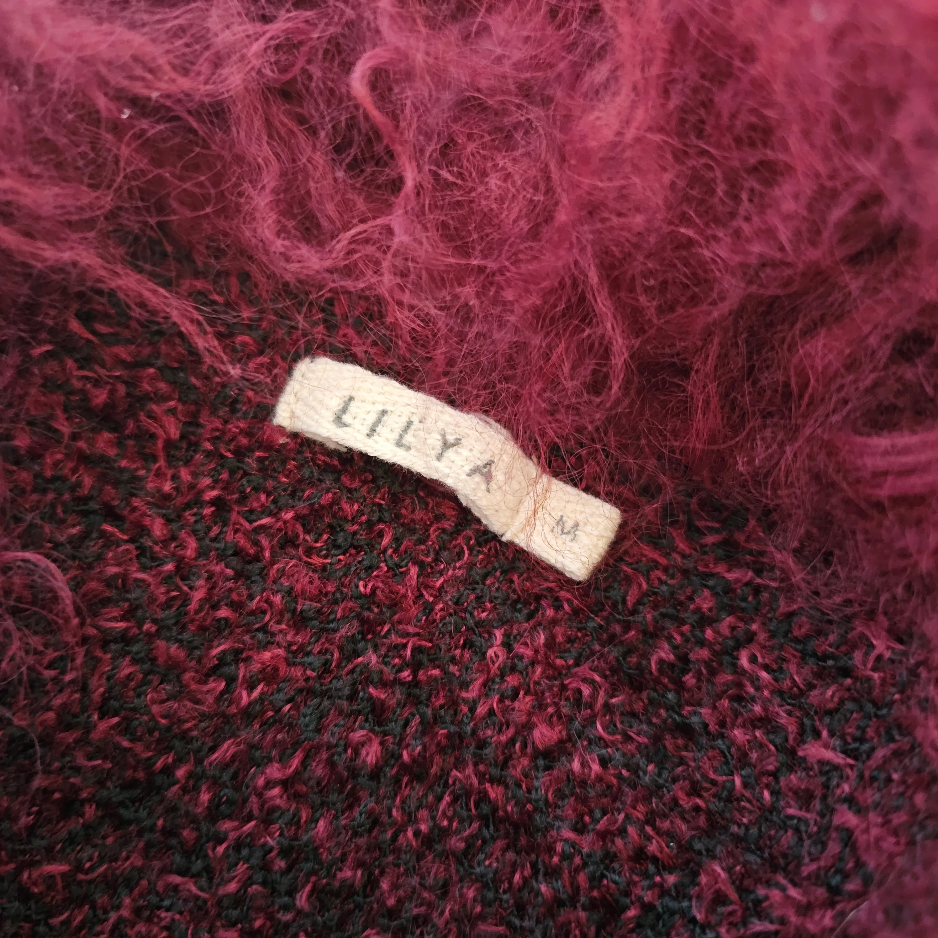 LILYA Mongolian Lamb Fur Vest – Plum, M RARE