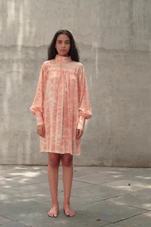 Lotus Funnel Neck Short Dress
