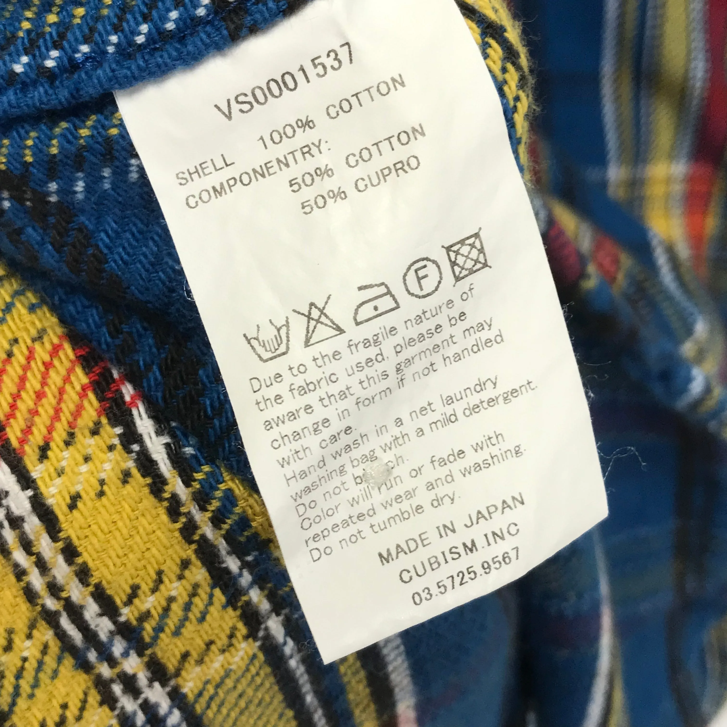 [M] VISVIM 10AW Black Elk Check L/S Flannel Shirt
