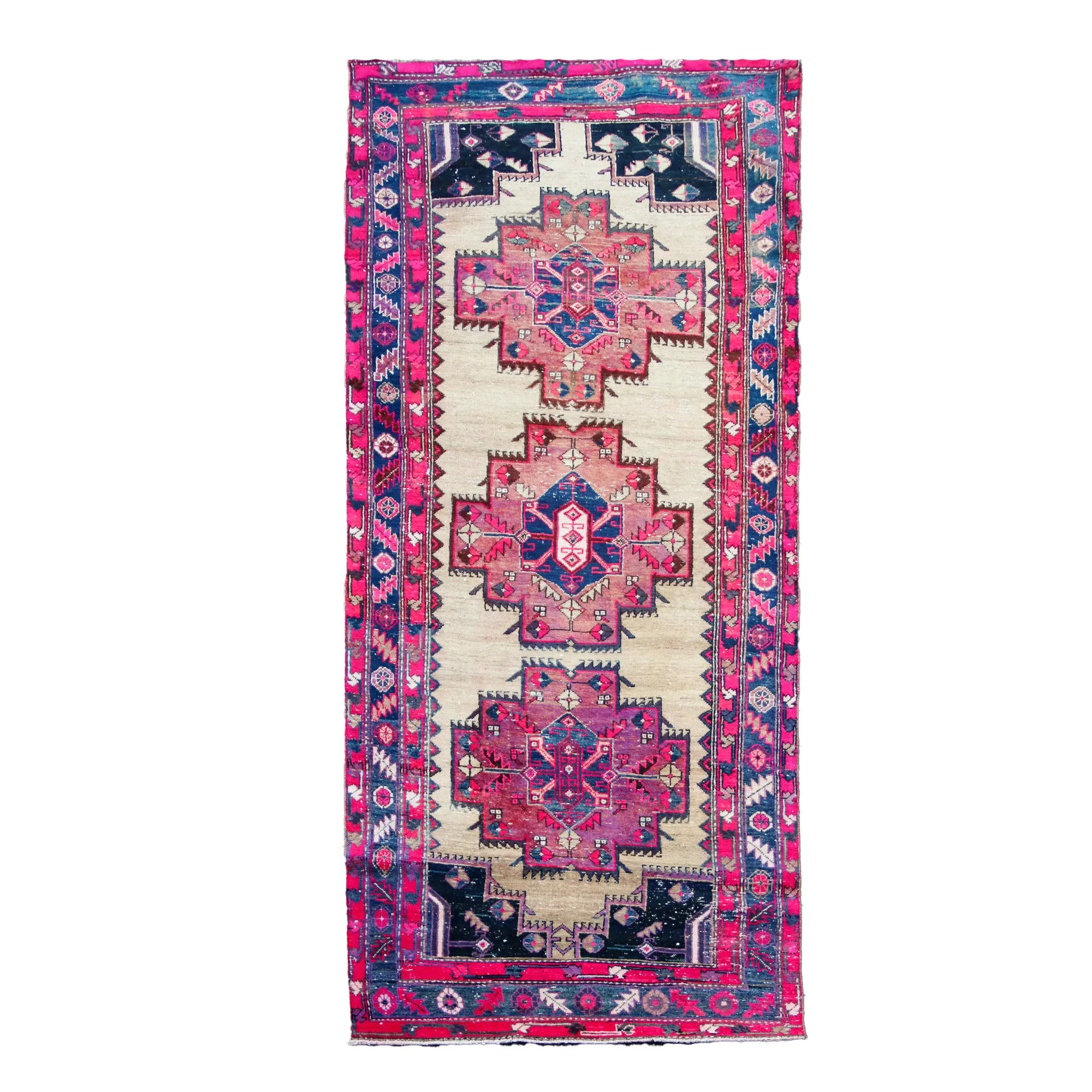 MA38 Handwoven Vintage Rug 3’9x10’8