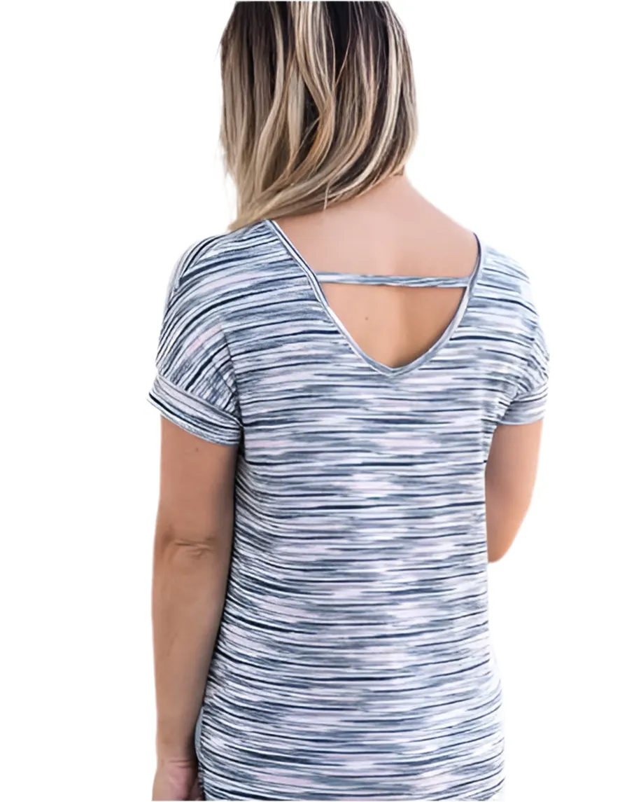 Macy - Navy White Wash