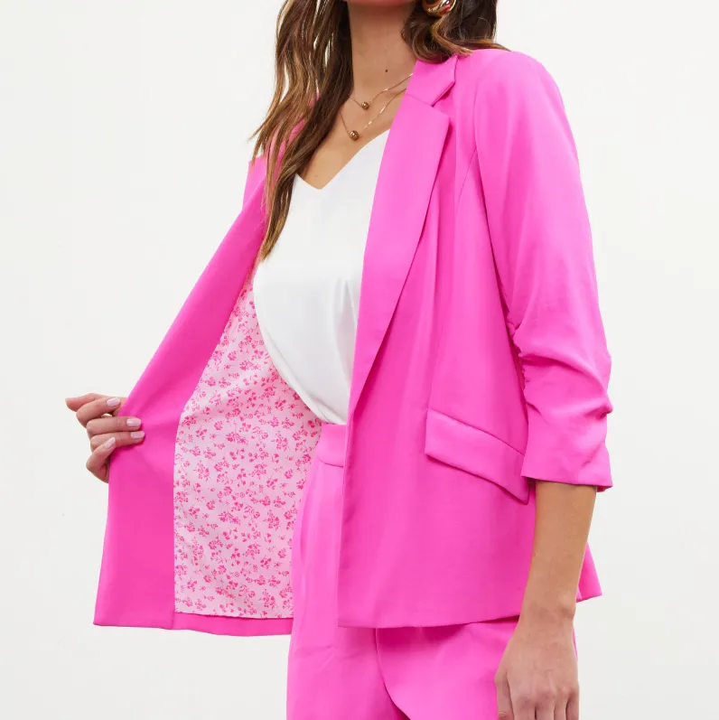 Main Attraction Pleated Blazer