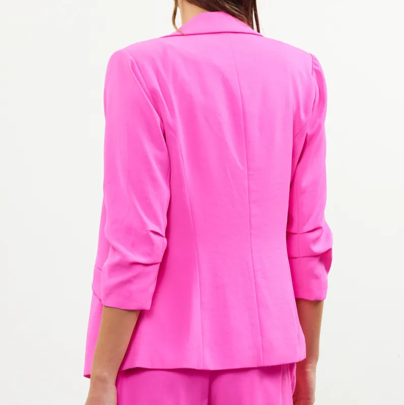 Main Attraction Pleated Blazer