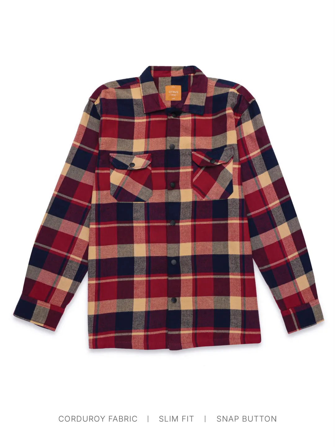 Maroon Flannel Cotton Shirt